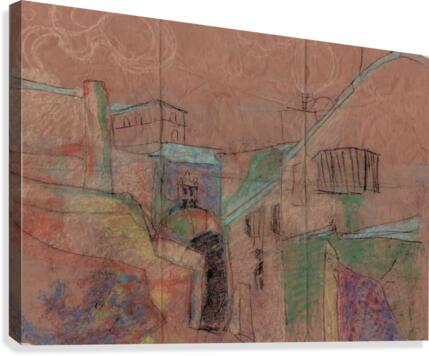Scene Picture Drawing Canvas Print