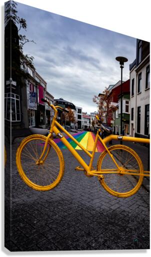 Hanging Bicycle Canvas Print