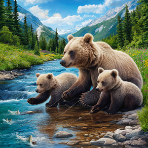 Bears by the River