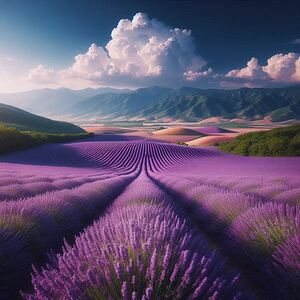 Blooming Lavender Fields