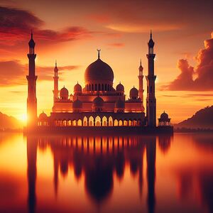 Mosque at Sunset