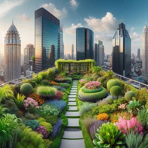 Urban Jungle Rooftop Garden