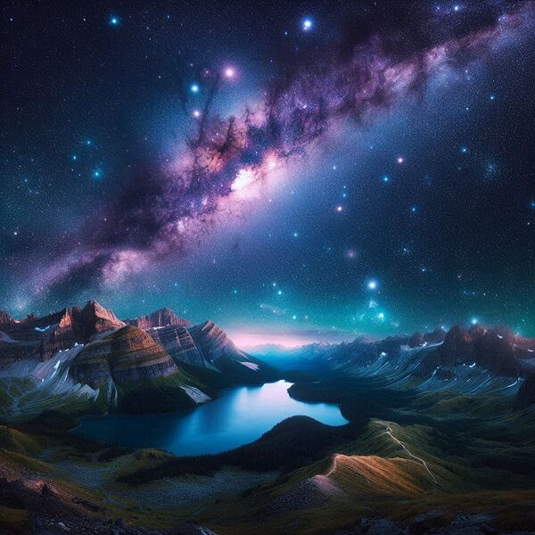 Cosmic Night Sky by dratef