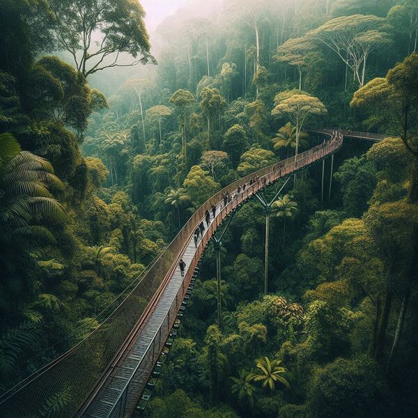 Rainforest Canopy Walk by dratef
