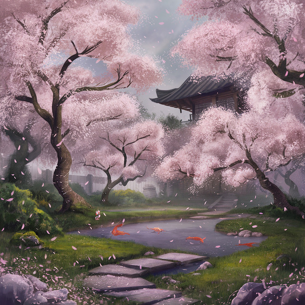 Spring Cherry Blossoms Print