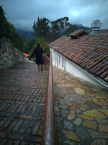 Brick Stairway – Colonial Steps in Monserrate Bogota by JOPSAM
