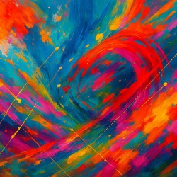 Creative art with dazzling colors