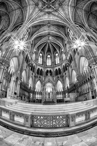 Sacred Heart Sanctuary B W