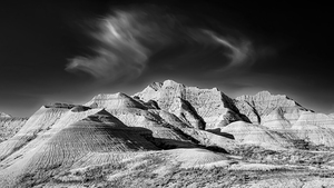 Dramatic Badlands Landscape by Jerry Fornarotto