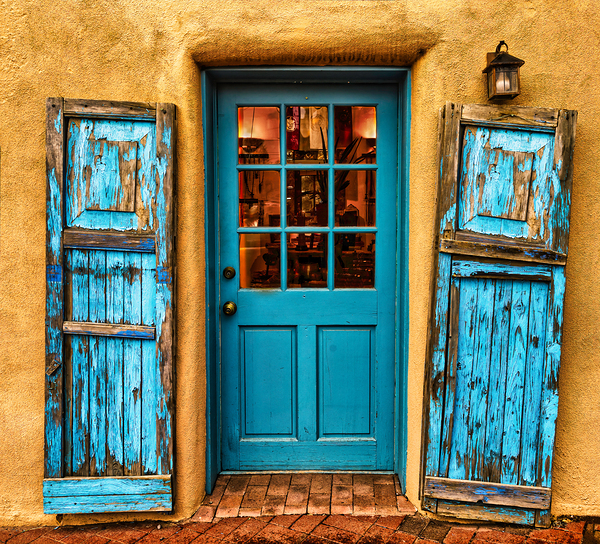Santa Fe Turquois Door Print