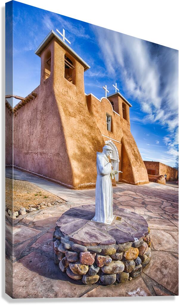 San Francisco Mission and Statue Canvas Print