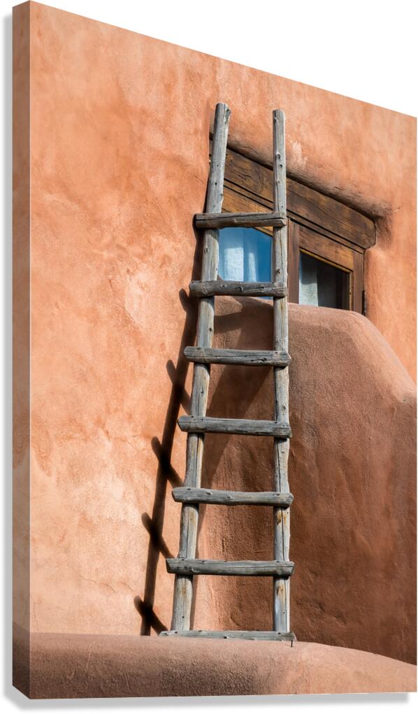 Adobe Ladder Canvas Print