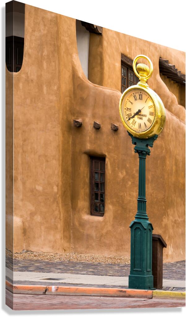 Santa Fe Clock Canvas Print