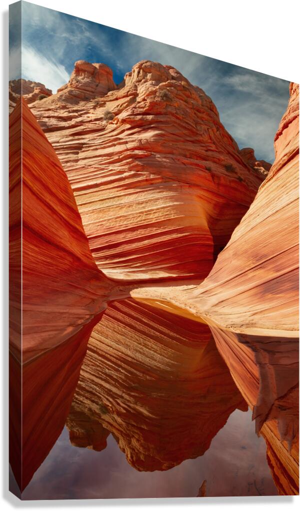 The Wave with Reflection Canvas Print