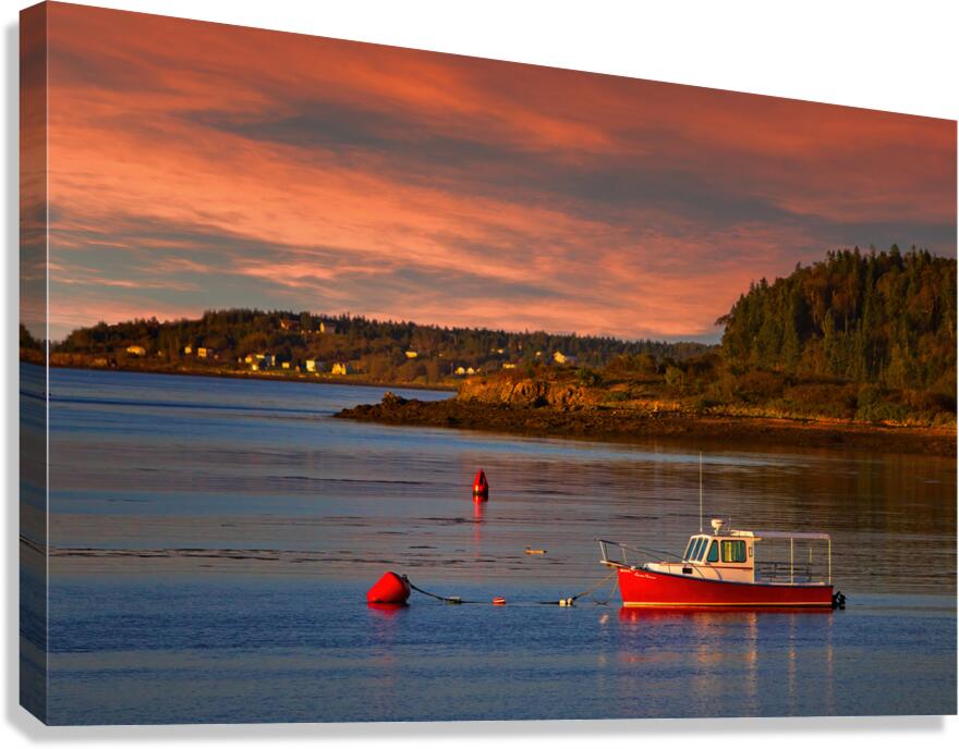 Lubec Sunset Canvas Print