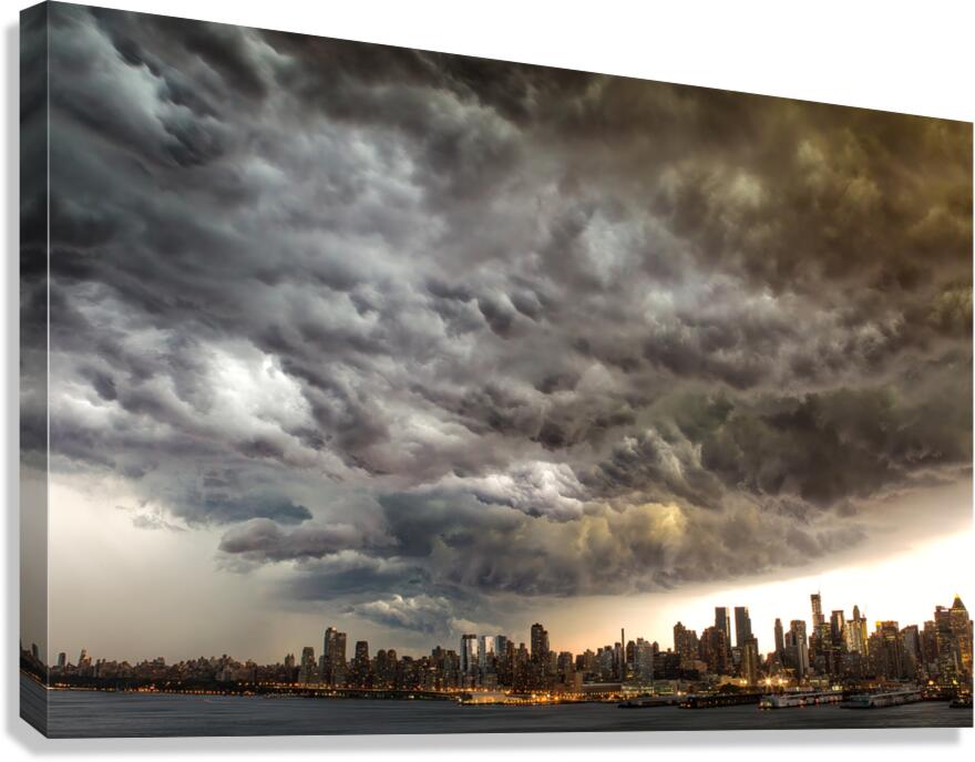 Storm Clouds over NYC Canvas Print