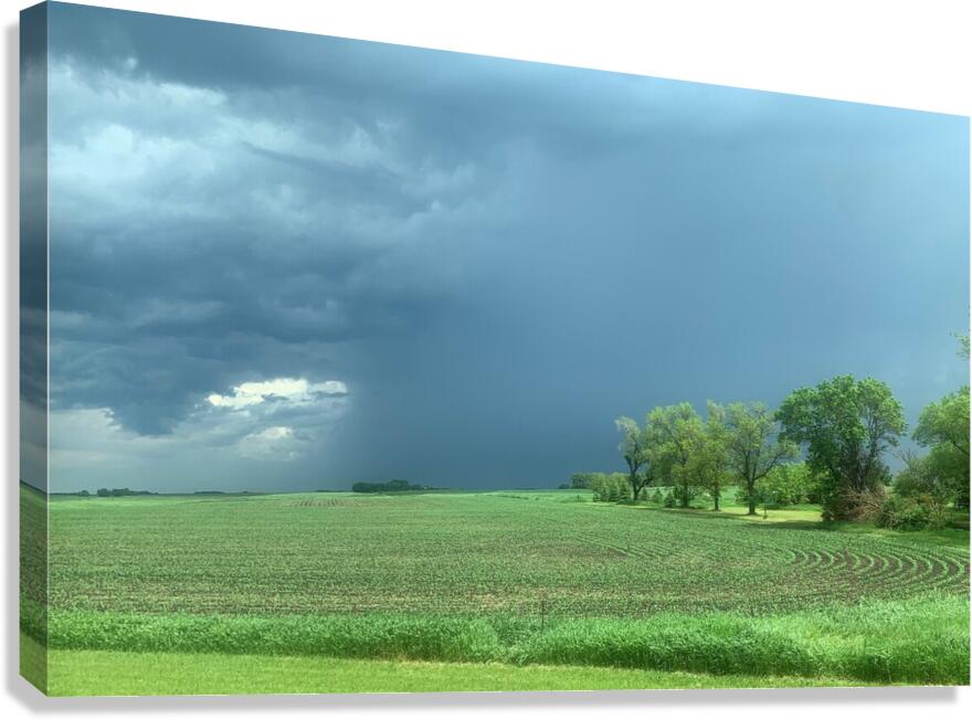 Storm rolling in  Canvas Print