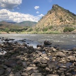 Mountain guard it... The river feeds it