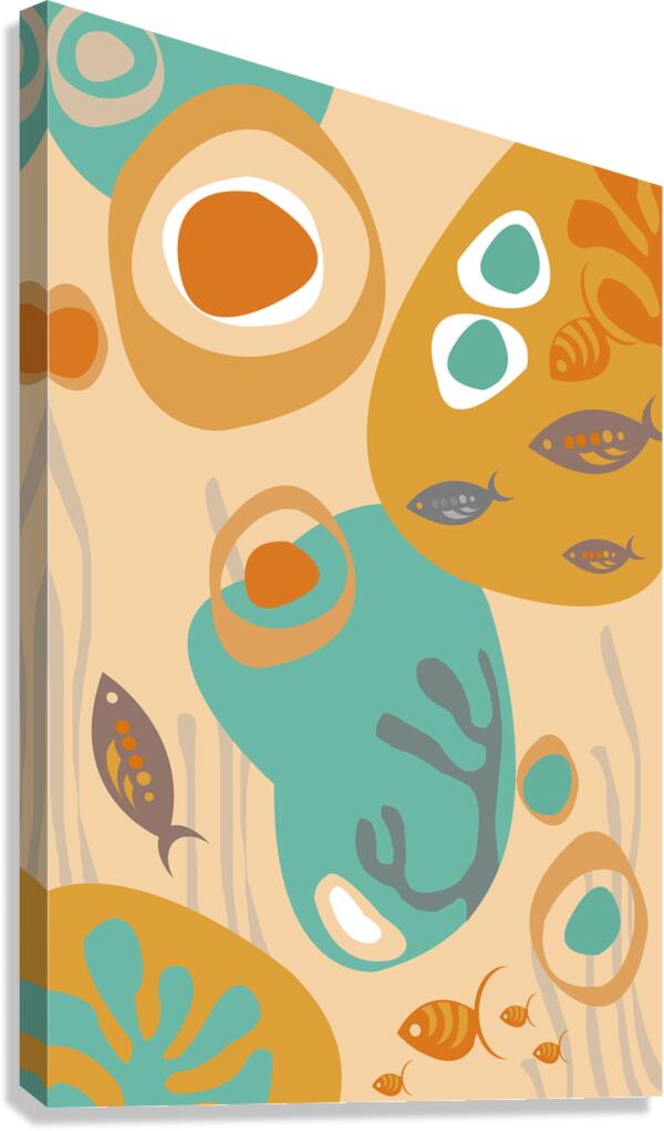 abstract fish world Canvas Print