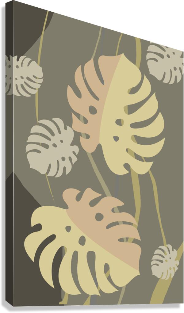 Winter leaves Canvas Print