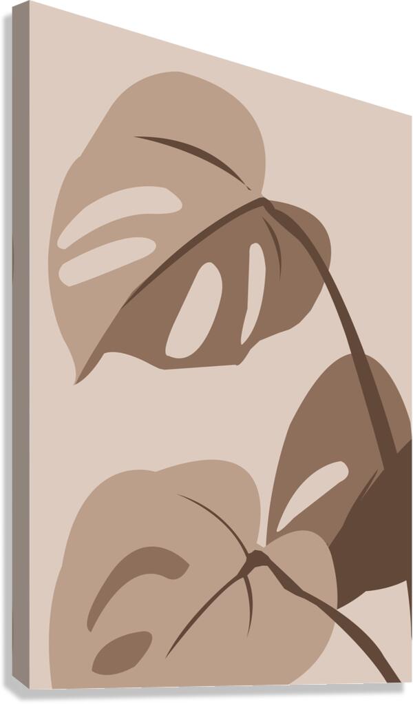 Light Brown Leaf Canvas Print