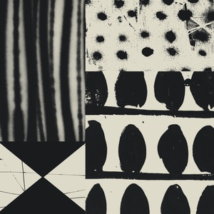 Black & White Abstract Collage No. 15
