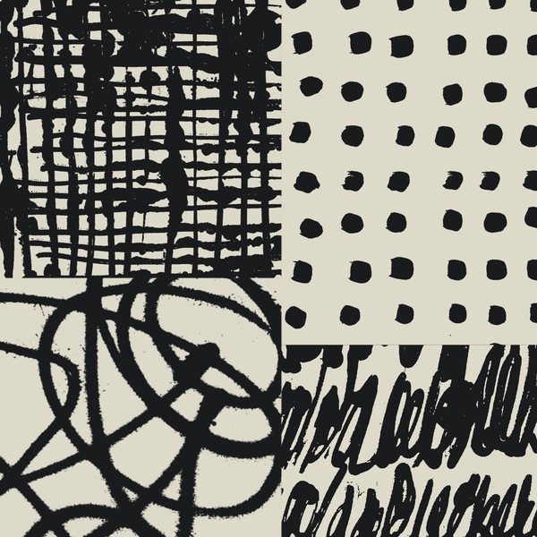 Black & White Abstract Collage No. 10  	 by Sarah Finucane