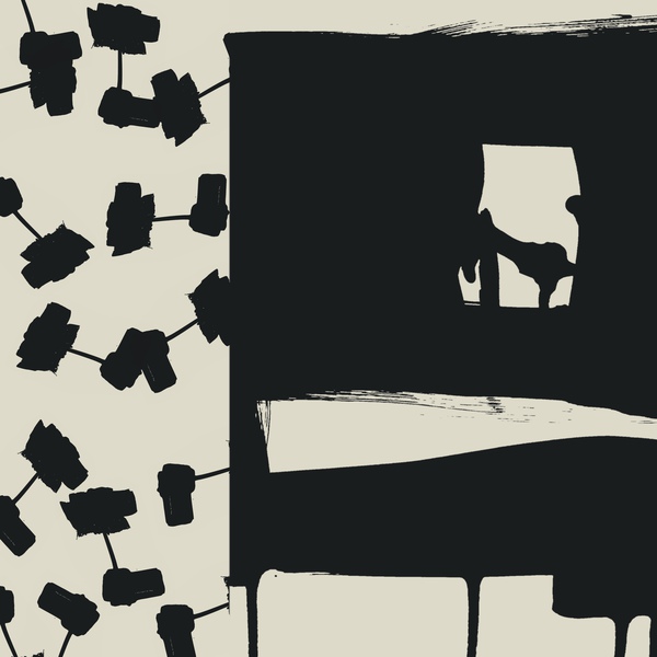 Black & White Abstract Collage No. 11 by Sarah Finucane