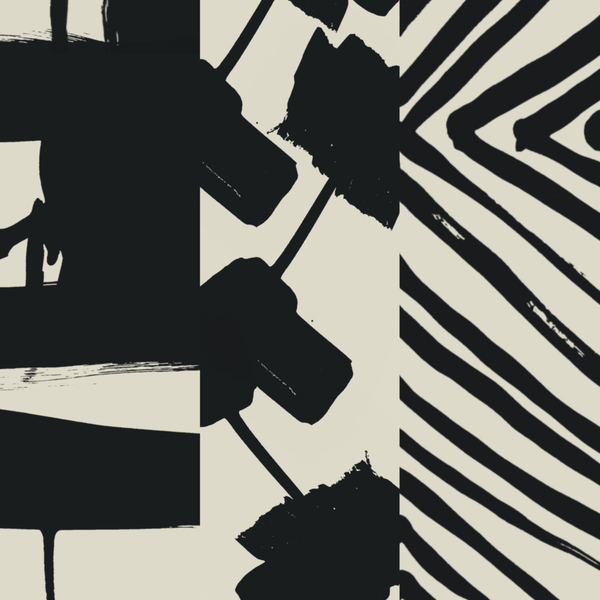 Black & White Abstract Collage No. 09 by Sarah Finucane