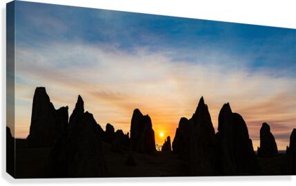  Sunset Pinnacles Canvas Print