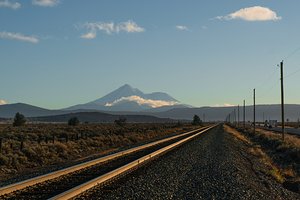 Railway tracks to the wilderness