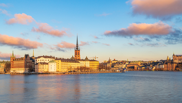 Stockholm Sweden panorama of the old city and of the island of Riddarholmen Print