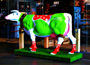 Green Bull Display in Shanzen China