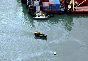 HK-SE - Little Fishing Boat at Harbor