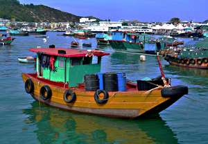 Hong Kong-Fishing Boat returns home to Cheung Chau