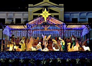 Macau-Decoration of Jesus Christ on Christmas Day 02