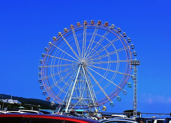 Japan-AB - Amusement Park and Car Park 3 Print