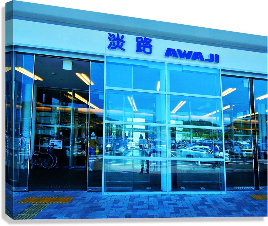 Japan-TA - Looking Thru the Shop Window Canvas Print