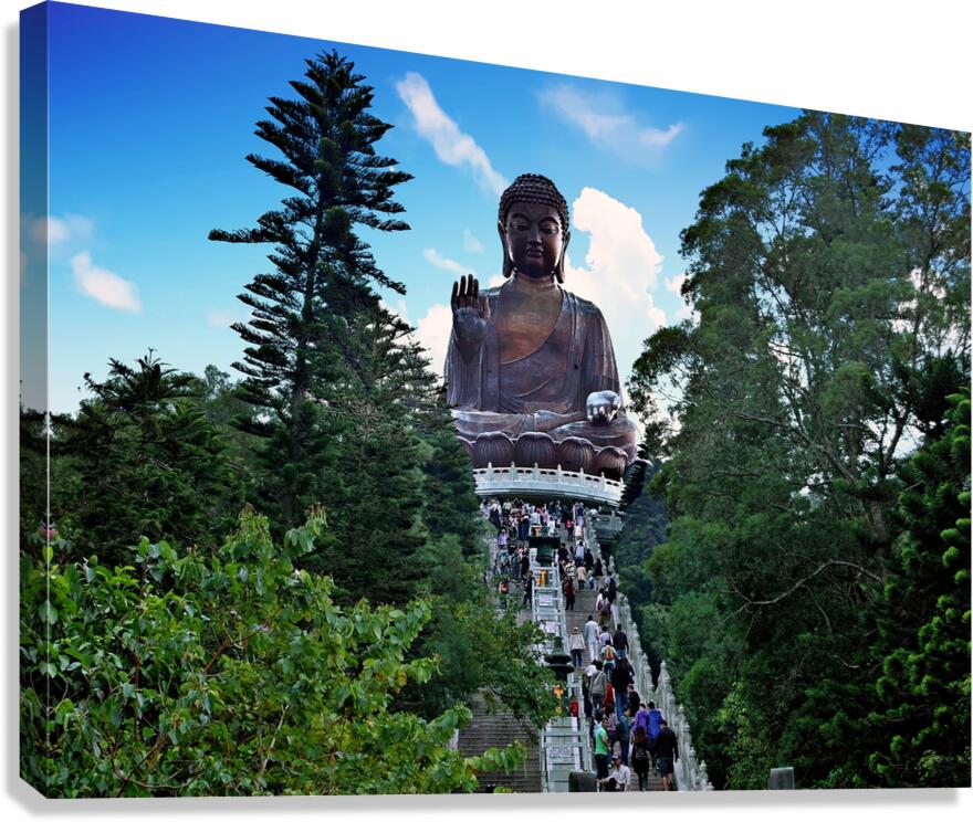 HK Island-RE - The Largest Famous Buddha 02 Canvas Print