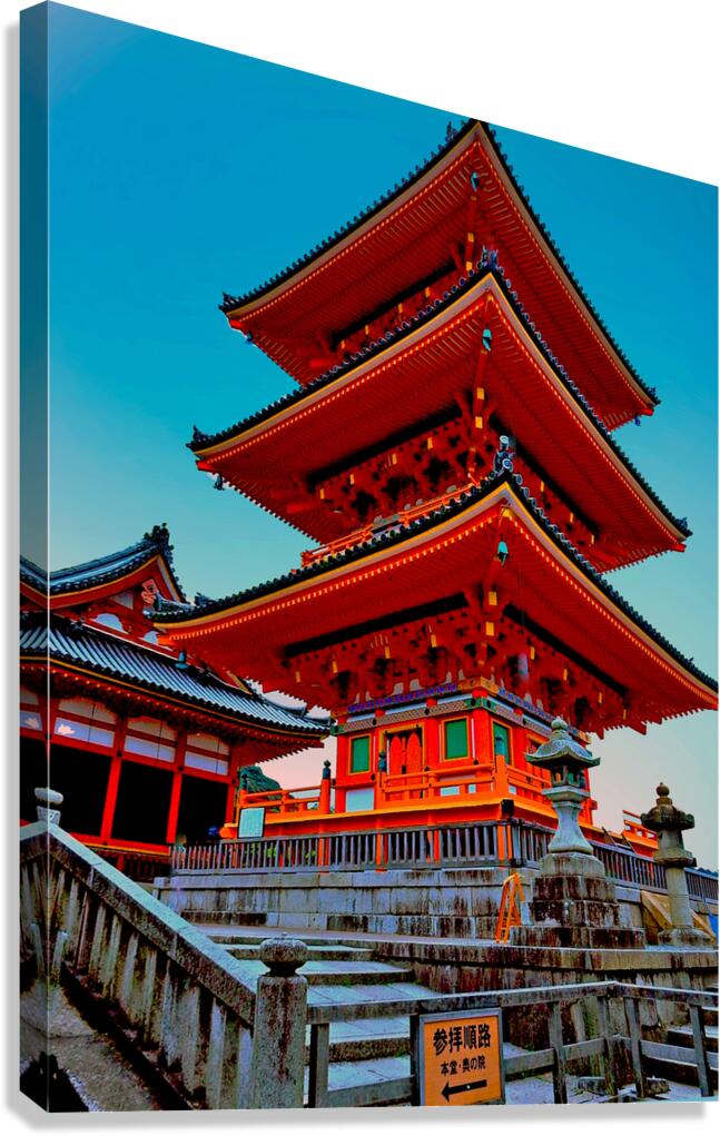 Japan-The Red Temple 06 Canvas Print