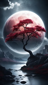 Default the ethereal beauty of a mystical landsca