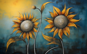 Flamboyant - Bold Sunflower Art Prints