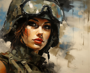 Woman of War – Contemporary Figurative Art Print