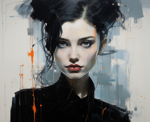 Narcissistic – Modern Portrait Study Art Print