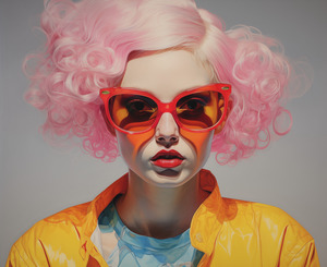 Pretty In Pink - Pop Glam Portrait Art Prints