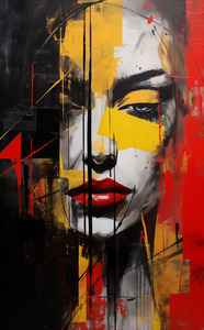 Addiction – Abstract Portrait Print