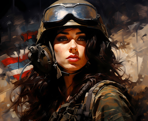 Woman of War – Grit & Grace Portrait Print