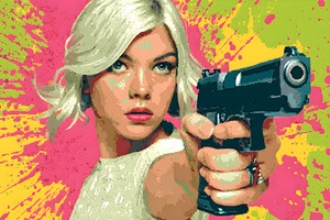 Neon Trigger – Pop Noir Print by Savage Art Prints