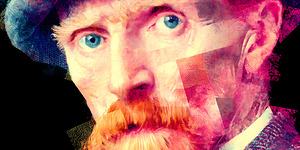 Post-Impressionist Icon – Piercing Eyes Portrait Art Print