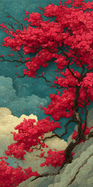 Sakura No Yume 桜の夢 - Cherry Blossom Dream - Japanese Cherry Blossom Art Prints by Savage Art Prints